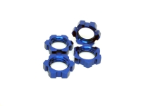 Radmuttern 17mm gesplinted blau