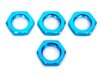 Self-Lock Wheel Nuts Aluminium 17mm Blue