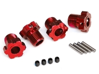 Wheel Hubs Aluminium red