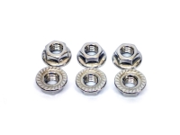 Hex Flange Nuts M5 stainless A4