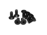 Flat-Head Socket Head Cap Screws M4x10mm Steel 10.9