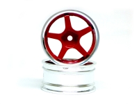 Rim Set 5 Spoke Red/Chrome