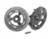 Slipper clutch pressure plate and hub