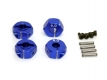 Wheel Hub Hex 12x6mm Aluminium Blue