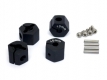 Wheel Hub Hex 12x10mm Aluminium Black