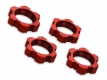 Wheel nuts red anodized 17 mm