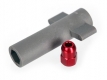 Antenna Crimp Nut aluminium red