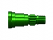 Stub Axle Aluminium Green