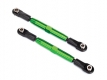 Camber Links 73mm Aluminium green