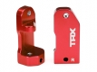 Caster Blocks Aluminium red